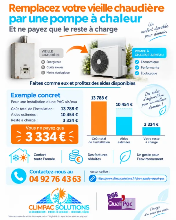 Un Projet de remplacemenrt de chaudière ? nous sommes là !, Manosque, Forcalquier et alentours, CLIMPAC SOLUTIONS