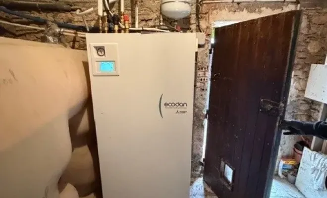 Installation d'une pompe à chaleur Mitsubishi à Corbière-en-Provence, Manosque, Forcalquier et alentours, CLIMPAC SOLUTIONS